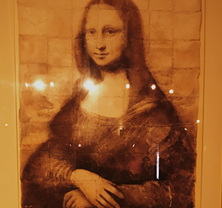 Mona Lisa de pan tostado